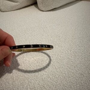 kate spade Black and Gold bangle Bracelet